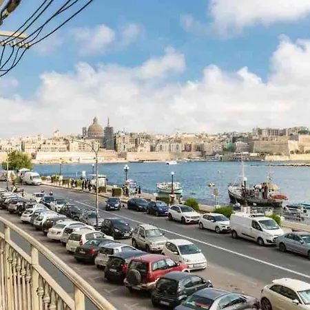 Luxury Seafront Retreat Overlooking Manoel Island Sliema